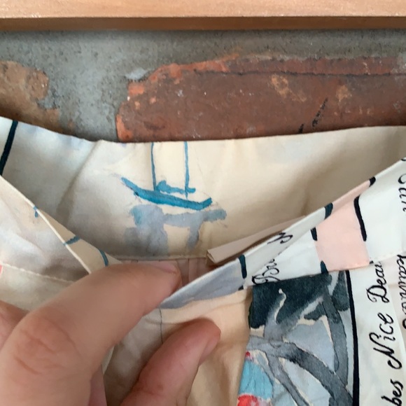 Printed flared mini skirt with pastel painting like design from H&M - Picture 3 of 5